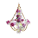 Lilac and White Blossom Chandelier 
