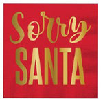 Sorry Santa Cocktail Napkin