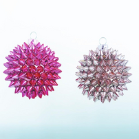 Spiked Chrome Ornaments
