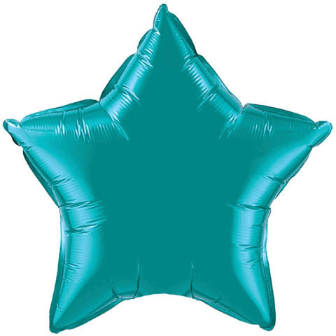 Teal Star Balloon
