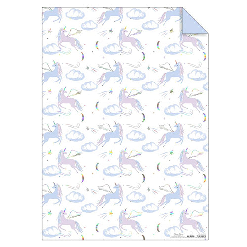 Iridescent Unicorn Gift Wrap Sheet